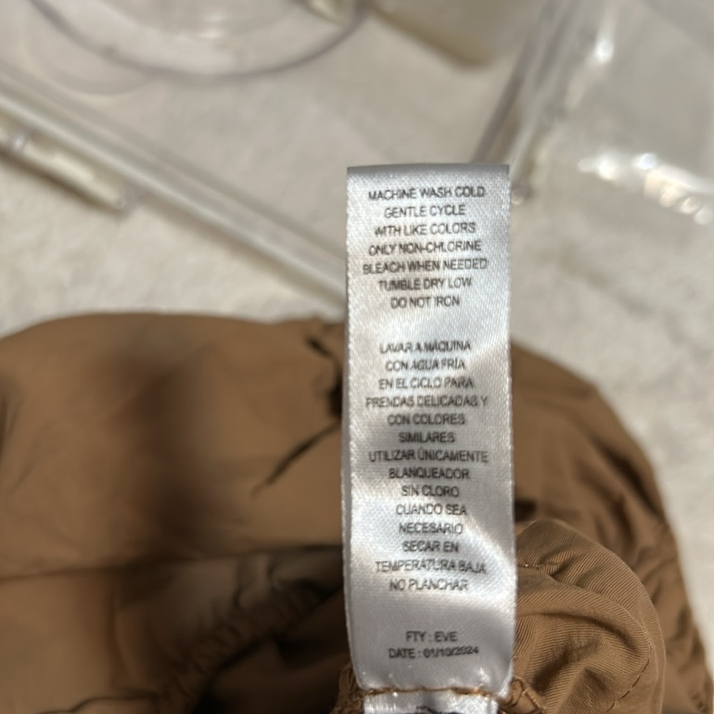 Women's Tan Jumpsuit - Picture 9 of 9